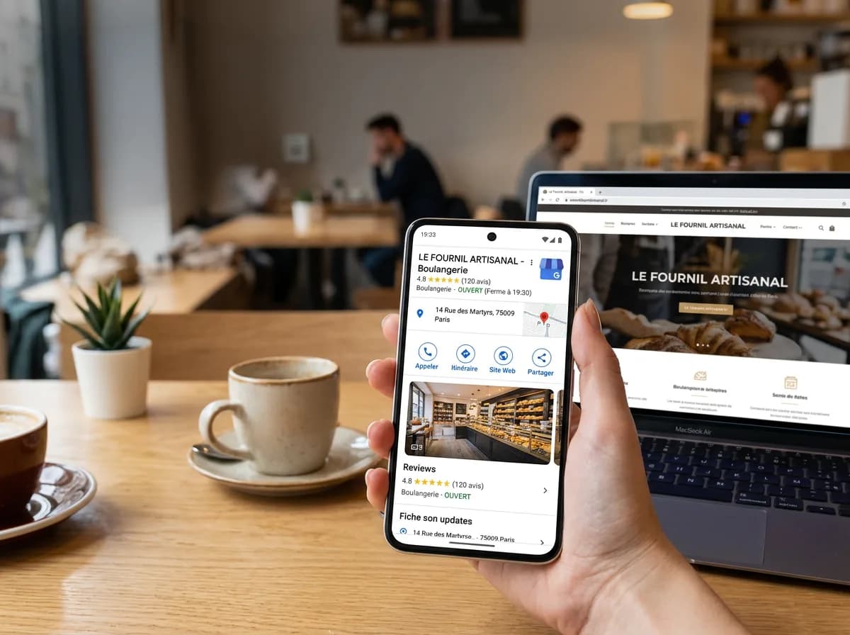 Fiche Google Business locale sur la carte des résultats